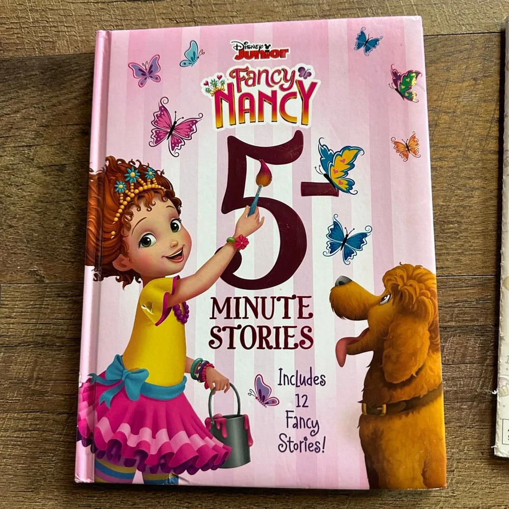 Disney Retired Junior Fancy Nancy 5 Minute Stories & Activity Book set Easter